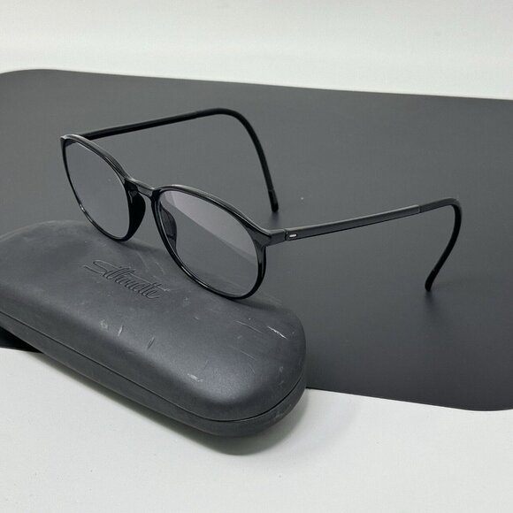 SILHOUETTE SPX 2889 6050  black eyeglasses Frame 51 [] 18-145 - Picture 3 of 13